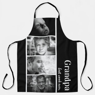 Tablier Bande Photo Moderne Du Grand-Père 'Meilleur Cuisin