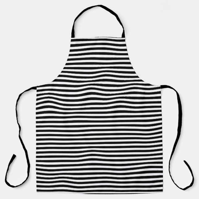 Tablier Bandes blanches personnalisées (Recto)