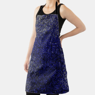 Tablier Bandes bleues endommagées dans leurs couleurs et l