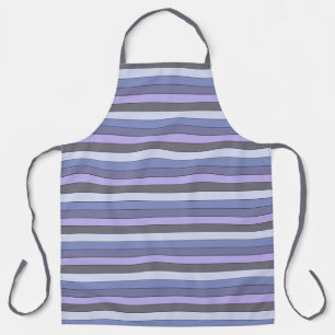 Tablier Bandes De Couleurs Violet Et Gris Sur Papier Aquar