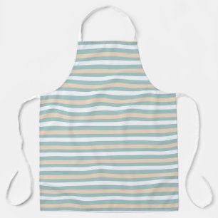 Tablier Bandes pastel bleues, blanches et bleues
