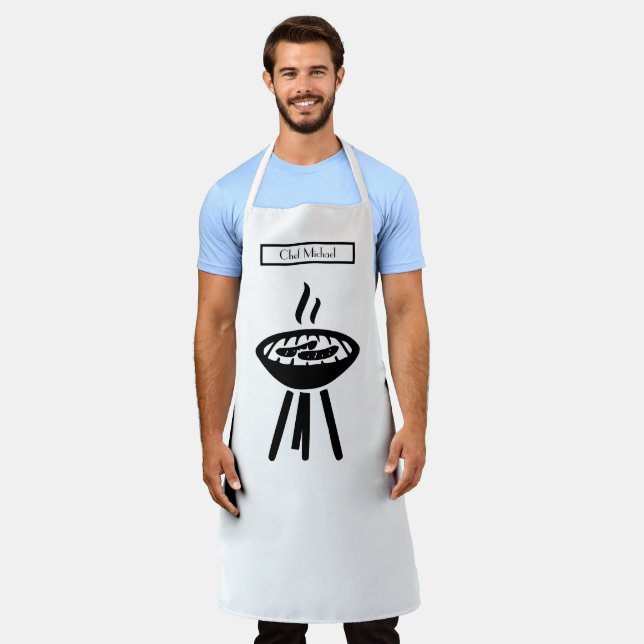 Tablier Barbecue barbecue barbecue do-it-yourself couleurs (Porté)