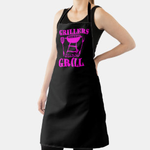 Tablier Barbecueurs Vont Barbecue Saucisse Barbecue Rose