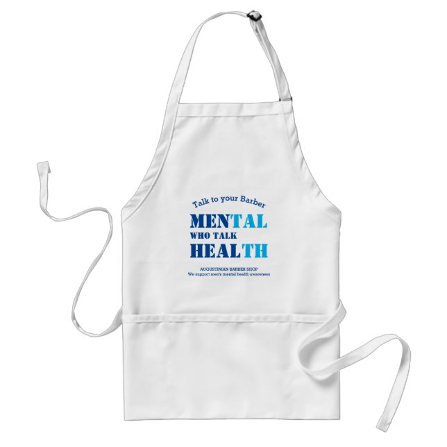 Tablier BARBER SHOP TALK Men's Mental Health (Devant)