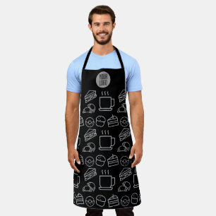 Tablier Barista Coffee Shop Cafe Bar Logo Personnalisé