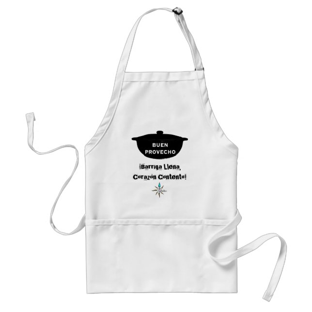 Tablier Barriga Llena, Corazón Contento Apron (Devant)