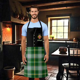 Tablier Barry Irish Shield & Tartan Personnalisé Kilt