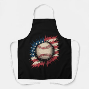Tablier Baseball USA Drapeau Américain Patriotique Sport V