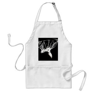 Tablier Basket-ball Black White Pop Art