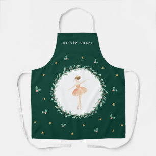 Tablier Basse-noisette ballerine botanique mignonne fille
