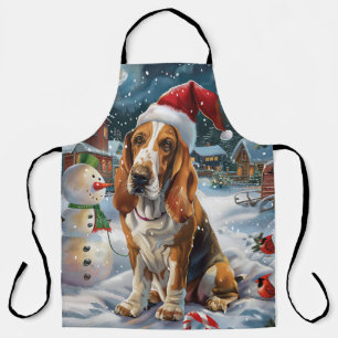 Tablier Basset Hound Chien Merveilleux Noël Joie de Noël
