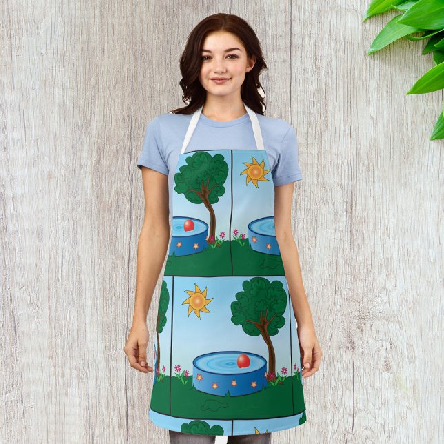 Tablier Bassin Enfants Sous Un Arbre (Créateur téléchargé)