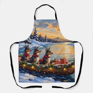 Tablier Bateau de Noël de berger anatolien pour les fêtes