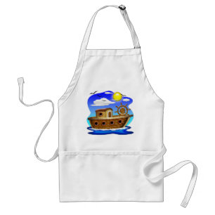 Tablier Bateau de pêche dessin animé