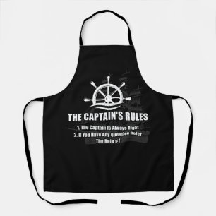 Tablier Bateau Le Capitaine Règles Drôle Drôle Dit Voile
