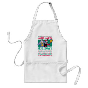 Tablier Batman Joyeuses fêtes Joker & Harley Quinn