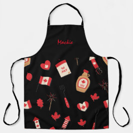 Tablier BBQ au sirop d'érable canadien, nom modifiable