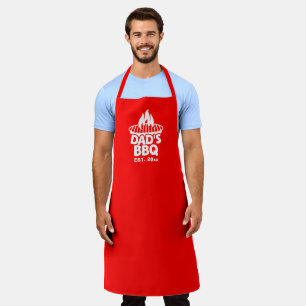 Tablier BBQ Grill de papa logo rouge