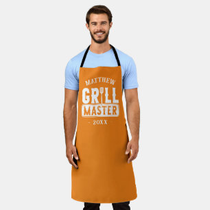 Tablier BBQ Grill Master Personnalisé Meilleur papa Père