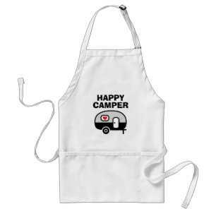 Tablier BBQ Happy Camper pour les personnes qui ai