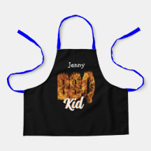 BBQ Kid Apron. Personnalisable . Amateur de barbec