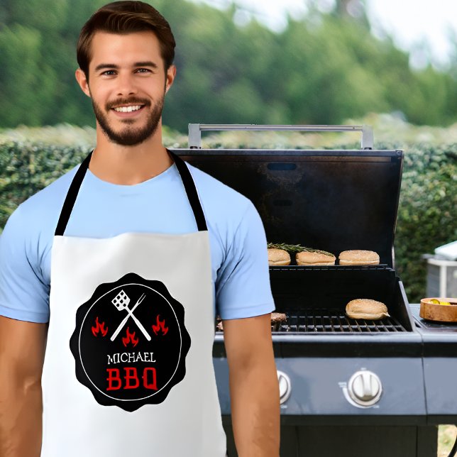 Tablier BBQ personnalisé, Hommes (Créateur téléchargé)
