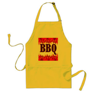 Tablier BBQ Red Flames Funny Apron