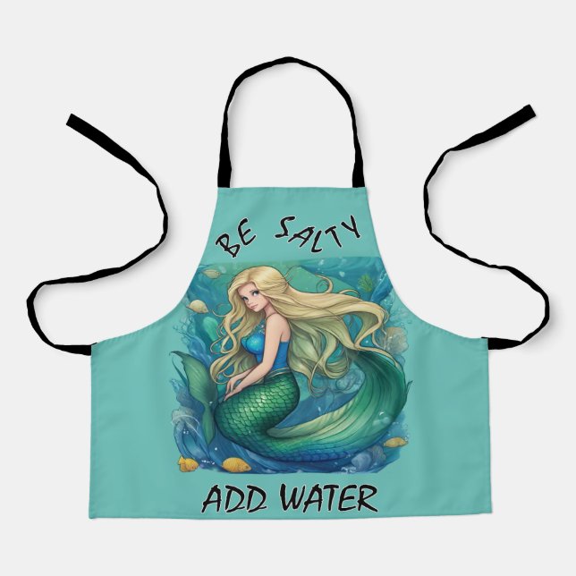 Tablier "Be Salty - Add Water" de Babe Monet Art (Recto)