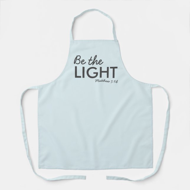 Tablier Be the Light | Matthew 5:14 Bible Verse Christian (Recto)