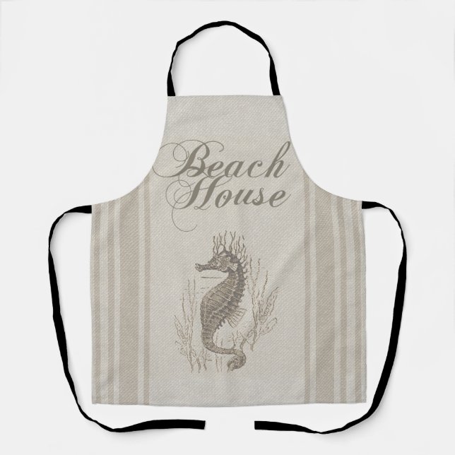 Tablier Beach House Seahorse Seashore (Recto)