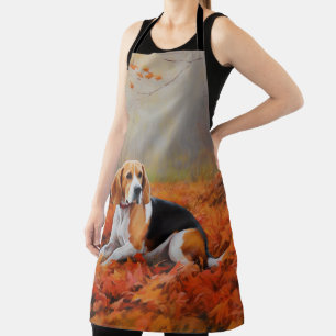 Tablier Beagle en automne Leaves automne Inspire