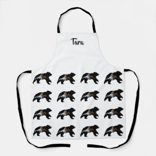 Tablier Bear Lover's Bears with Mountains