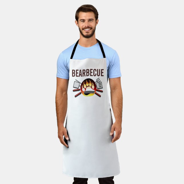 Tablier Bear Pride Bearbecue Cool et amusant (Porté)