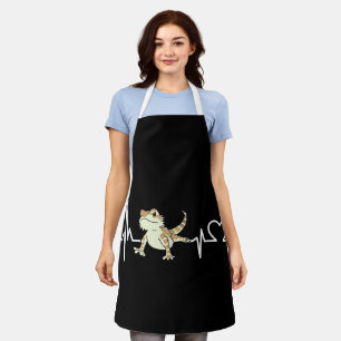 Tablier Beared Dragon Heartbeat Funny Animal