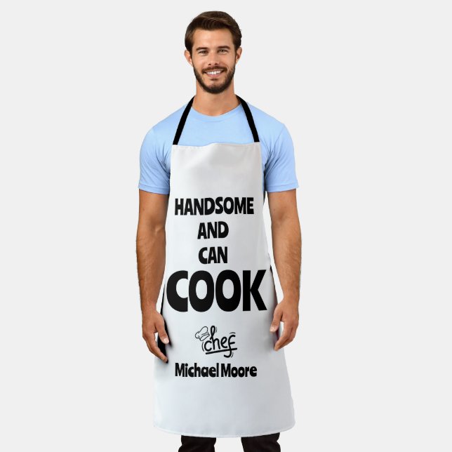 Tablier Beau et cuisinier (Porté)