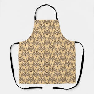 Tablier Beau motif ethnique de Damas pointillisme