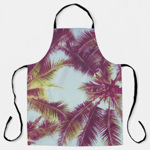 Tablier Beau palmier tropical autour de l'océan