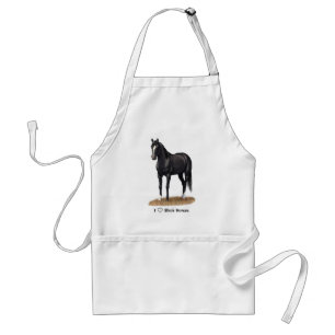 Tablier Beau Stallion Cheval du Quartier Noir