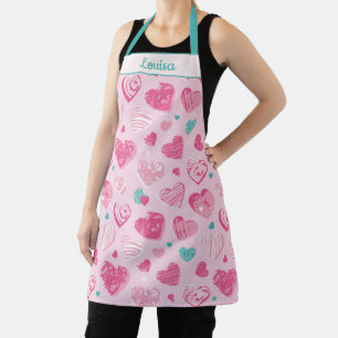 Tablier Beaucoup de coeurs personnalisent