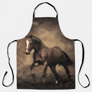 Tablier Beautiful horse throw pillow