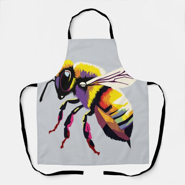 Tablier Bee pop art (Recto)