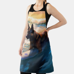 Tablier Belge Shepherd Beach Surf Peinture