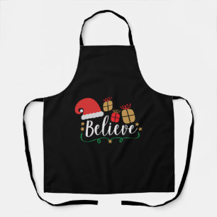Tablier Believe - Christmas Believe, Santa Hat, Santa Hat,