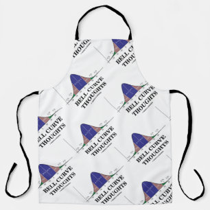 Tablier Bell Curve Thoughts Statistiques Humour
