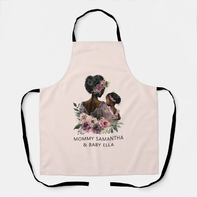 Tablier Belle mère et fille noire (8) (Recto)