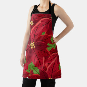Tablier Belle Poinsettia Noël Stocking