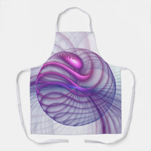 Tablier Belle Swing Moderne Art Fractal Abstrait Rose