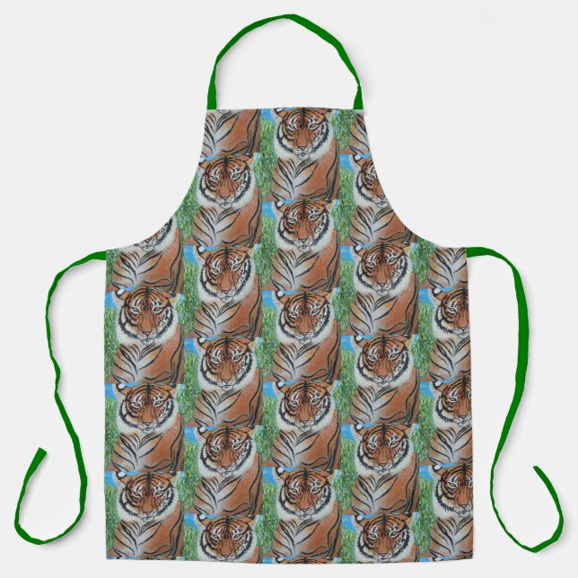 Tablier Bengal Tiger All-Over Print Apron (Recto)