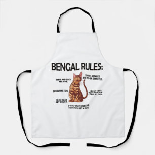 Tablier Bengale Amoureux des chats Dons Propriétaire De Ch