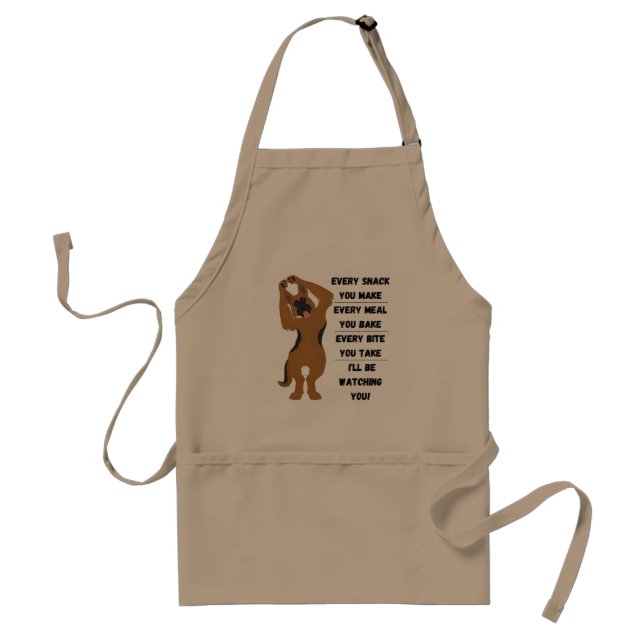 Tablier Berger Allemand Drôle Je vous regarderai Apron (Devant)